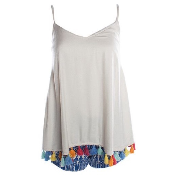 Judith March Other - Judith March Tassel Romper